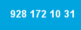 928 172 10 31 928 172 10 31